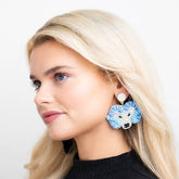 Beaded Ram Earrings
